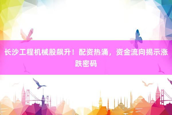 长沙工程机械股飙升！配资热涌，资金流向揭示涨跌密码